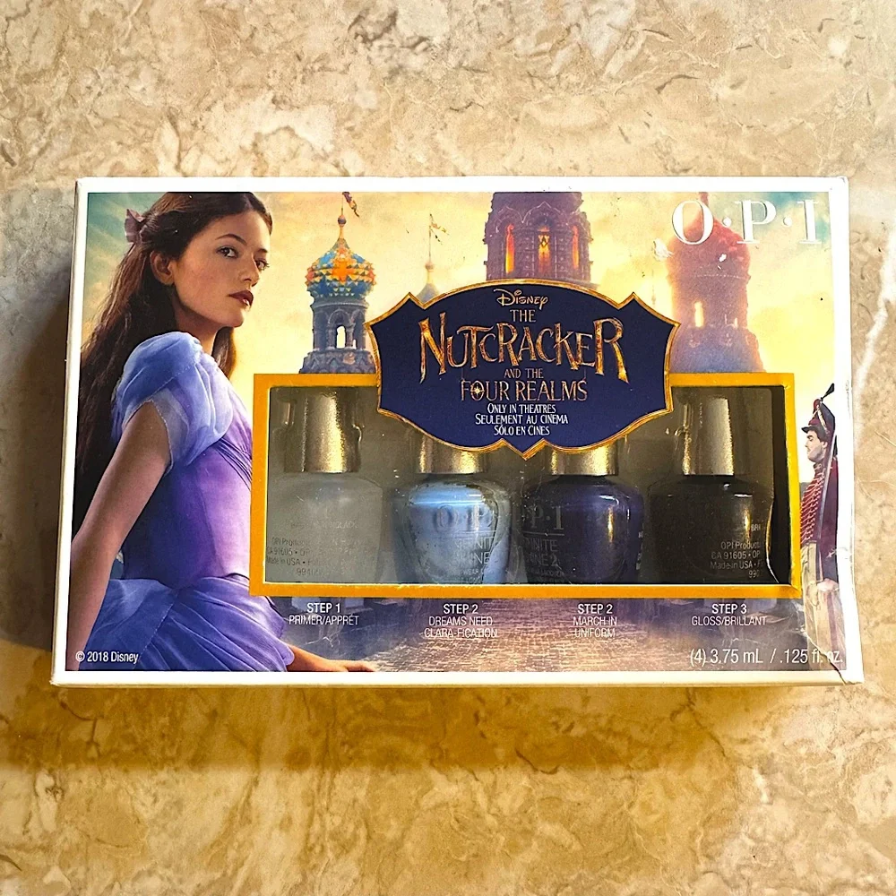 OPI DISNEY NUTCRACKER & THE FOUR REALMS INFINITE SHINE MINI NAIL POLISH SET NIB - Picture 2 of 2
